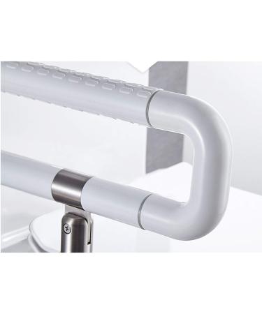 Bathroom Grab Bar Safety Support Rail Foldable Toilet Grab Bar Barrier-Free Railing Handle for The Elderly Disabled/Stainless-Steel Bathroo - Buy Online on GoSupps.com
