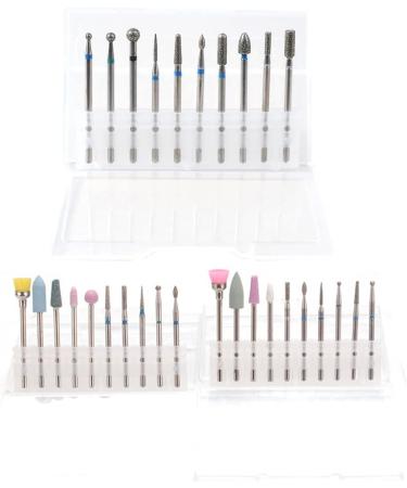 Nail Drill Heads Grinding Set Rotate Milling Cutter Manicure Pedicure Portable Tools for Exfoliating Grinding Polishing Nail Removing(C) - Buy Online on GoSupps.com