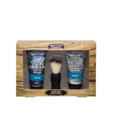 Man'Stuff 999701 Closer Shave Kit Brown