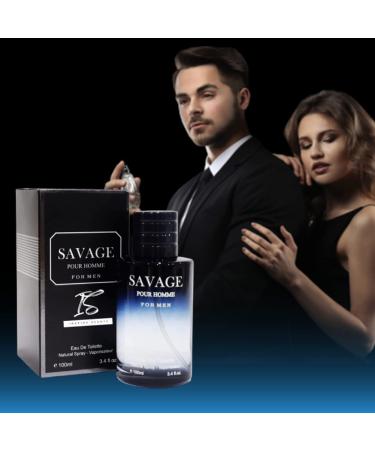 Savage Pour Homme & Blue for Men Cologne Combo Set - 3.4 Fl Oz Each (Pack of 2) | Masculine Eau De Toilette Spray Gift - All Skin Types - Buy Online on GoSupps.com