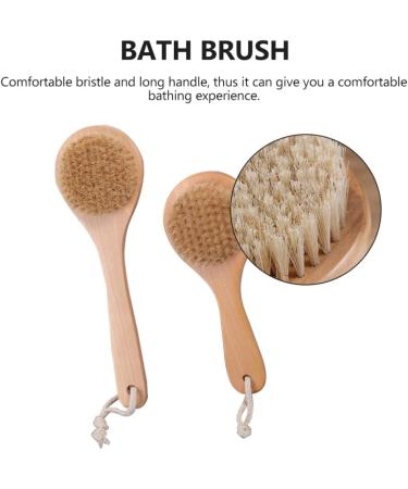 Beaupretty Wooden Bath Brushes 2Pcs - Body Wash Scrubber & Massager Tool - Buy Online on GoSupps.com