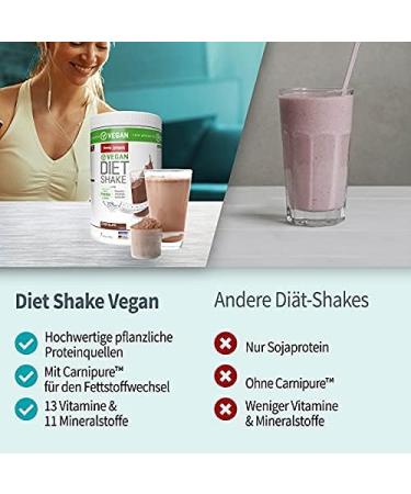 Buy Body Attack Vegan Diet Shake - Chocolate 430G | High-Quality Weight Loss Protein Powder | Made in Germany | Pea Protein & Carnipure for Effective Weight Management - Buy Online on GoSupps.com
