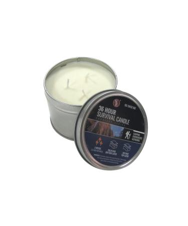 TG,LLC Treasure Gurus 36 Hour Soy Camping Outdoor Survival Candle Emergency Rescue Gear Prepper Supplies
