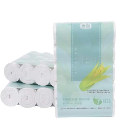 Trash Bags Biodegradable Starch-Based Degradable Garbage Bags Household White Rubbish Bags Compostable Bags Thickened Flat Point Break - Buy Online on GoSupps.com