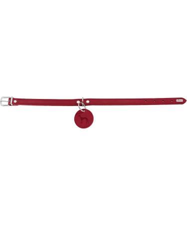 HUNTER Aalborg Red Leather Dog Collar | Simple Robust & Comfortable | XS-S (37 cm) - Shop Now! - Buy Online on GoSupps.com
