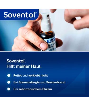 Soventol Hydrocort 0.5% Spray 30ml - Fast Relief for Skin Infections Allergies & Sunburn - Anti-Inflammatory & Cooling - Buy Online on GoSupps.com
