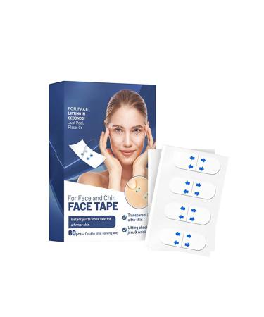 Dajidafu 60 Pieces Women Face Lifting Wrinkle Patch Home Traveling Chin Forehead Anti-aging Anti-wrinkle Stickers Skin Care