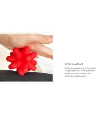 Pyugxab 2-Pack Sports Fitness Massage Roller Balls - Muscle Relaxation for Back Arms & Legs - Red & Blue Accessories for Body Recovery - Buy Online on GoSupps.com