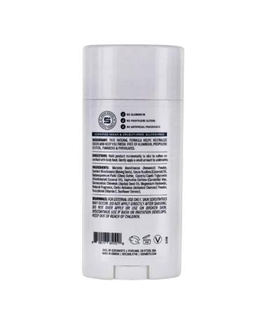 Schmidt's Natural Deodorant Water + Wood with Charcoal 2.65 oz - Aluminum-Free, Eco-Friendly Freshness - Buy Online on GoSupps.com
