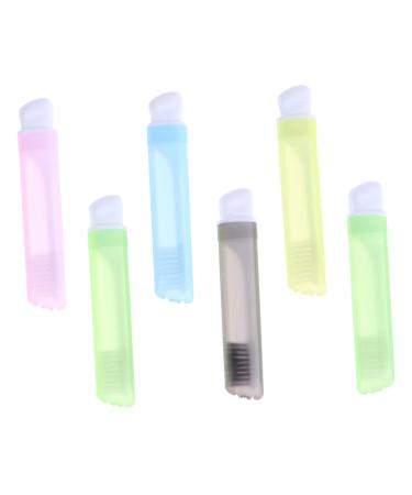 Anneome 6th foldable portable toothbrush pocket toothbrush ultra -like toothbrushes for adult travel toothbrush tooth hygiene toothbrush for camping bristle toothbrush folding gift pp