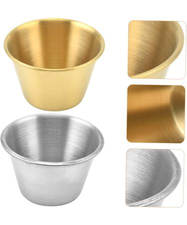 Zerodeko 4pcs Stainless Steel Dipping Sauce Cup Soup Sushi Dipping Bowls Sauce Seasoning Plate Stainless Steel Sauce Dish Gravy Bowl Stainless Steel Portion Cup Desert Round Soy Sauce Bowl - Buy Online on GoSupps.com