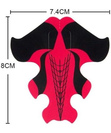 100Pcs/Pack Nail Form Extension Guide For Acrylic UV Gel Nails Tools Self-Adhesive Stickers - Buy Online on GoSupps.com