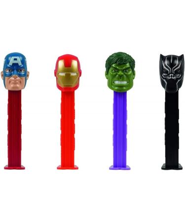 PEZ Box of 12 Avengers Licensed Pez Dispensers + Candy Refill 110 g - Buy Online on GoSupps.com