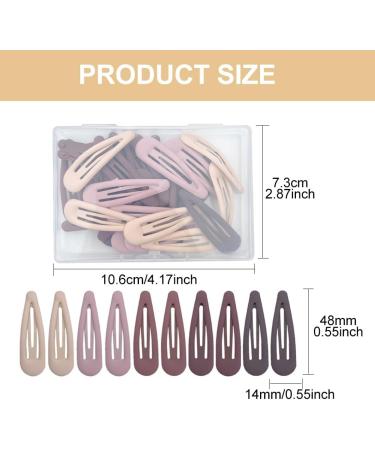 30 Cute Matte Hair Clips for Girls | Multi-Colored Hair Accessories with Box | Perfect for Fine & Thick Hair - Buy Online on GoSupps.com