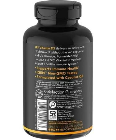 IJK Vitamin D3 5000IU 125mcg Coconut Oil Softgels - 360ct - Buy Online on GoSupps.com