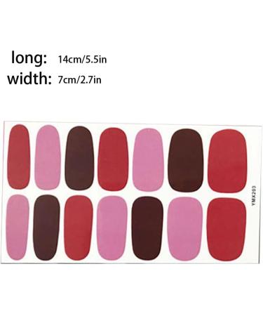 dijiusidy Nail Art Stickers Self-Adhesive Fingernail Decal with Strap Glue DIY Art Decor Full Cover Manicure Kits for Women Girls YMX205 - Buy Online on GoSupps.com