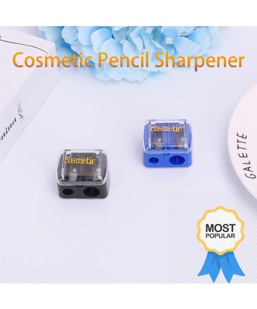 Blue Cosmetic Dual-Pencil Sharpener for Eyeliner Lip Liner and Eyebrow Pencil Easy to Clean Compact Travel-Friendly Make up - Buy Online on GoSupps.com