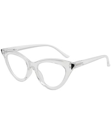 Eyekepper Reading Glasses for Women Cat-eye Style Ladies Readers Transparent 1.75 Diopters