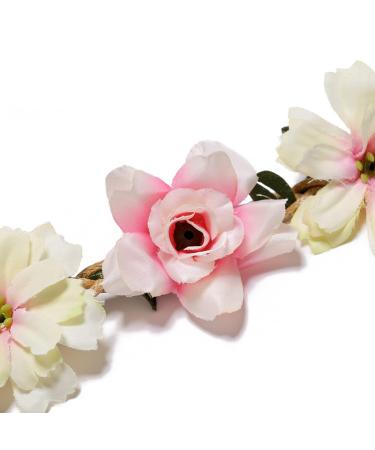 Flzonhut Daisy Flower Headband - 6 Piece Floral Hair Bands Adjustable Crown for Weddings Festivals & Beach Parties - Perfect Bridal Accessory - Buy Online on GoSupps.com