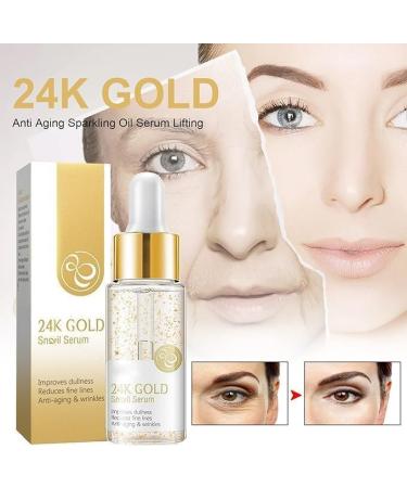 |Most Gifted| 24k Gold Snail Serum - 4PCS Say Goodbye to Wrinkles Without Expensive with 24K Gold Collagen Booster Serum - 17ml/0.59fl.oz - Buy Online on GoSupps.com