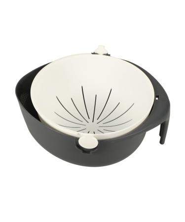 Zerodeko Storage Baskets Fruit Wash Strainer Colander Kitchen Basket Fruit Basket Household Vegetable Basket 28 12.3CM White