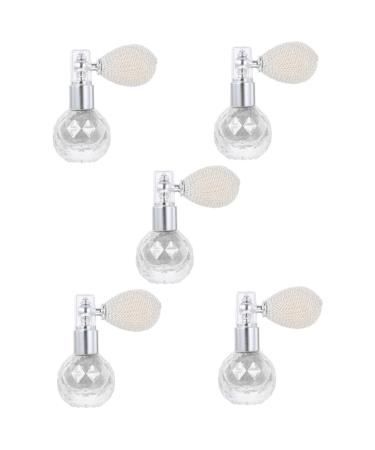 FOMIYES 5 Pcs Body Air Bag Powder Face Sequins Loose Powder Spray Bottle for Highlighter Powder Eye Shadow Silverx5pcs mediumx5pcs