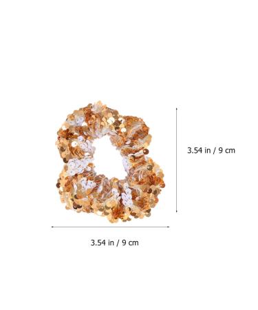 Amosfun Golden Hair Glitter Seedlets Scrunchy Holder - Elastic Hair Bands for Girls & Women - Buy Online on GoSupps.com
