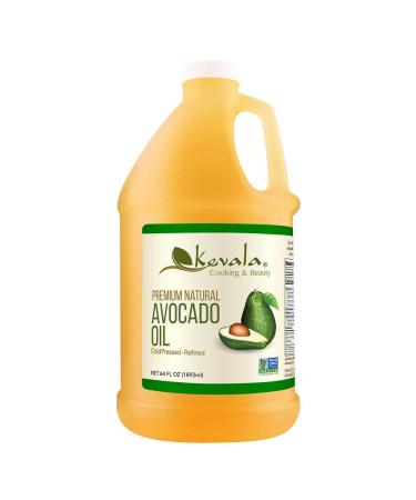 Kevala Premium Natural Avocado Oil, 1/2 Gallon (Naturally Refined)