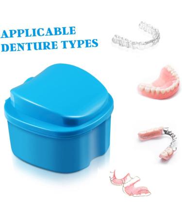 Frcolor 2-Part Pink Toothbox Travel Set | Portable Prosthetic Storage & Retainer Case for On-the-Go Use - Buy Online on GoSupps.com