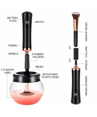 Electric Makeup Brush Cleaner & Dryer - Fast & Efficient Cleaning for All Brushes - 8 Sizes Included - Buy Online on GoSupps.com