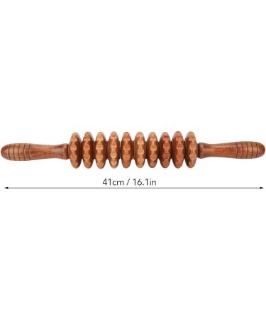 Jiawu Wooden Manual Fascia Massage Roller - Handheld Body Massager for Cellulite Relief Wound Recovery & Muscle Tension Reduction - Buy Online on GoSupps.com