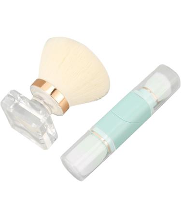 Dual Ended Makeup Brush 2pcs Strong Powder Grasping Loose Powder Brush Storage Box 360 Degree Rotation for Blusher - Buy Online on GoSupps.com