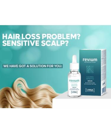 Revium 1-MNA Calming Sensitive Serum Hair Regrowth for Men and Women Sensitive Scalp and Excessive Hair Loss Protects Against Irritations 50 ml - Buy Online on GoSupps.com