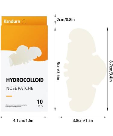 Hydrocolloid Patches Ksndurn 10 PCS Hydrocolloid Bandages - Nose/Hydrocolloid Pimple Patch (White) - Buy Online on GoSupps.com
