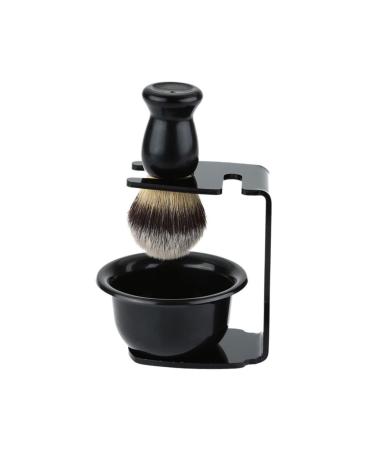Alipis Headset Razor Shell frame Soap shell Shave unbreakable shaving cup of shaving shell and stand shaver holder shavering razor-cream razor shell suite cosmetics man medium black