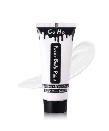 Mysense Clown White Cream Face Body Paint Makeup Water Based Painting for Adults Cosplay SFX Costumes Festivals Halloween 2 OZ (60Ml)