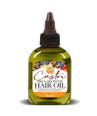 Difeel Essentials Pro-Growth Castor Hair Oil 2.5 oz. - Natural Castor Oil for Hair Growth made with 100% Natural Essential Oil - Buy Online on GoSupps.com