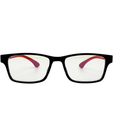 Buy LHSDMOAT Children s Blue Light Filter Glasses - Black/Red Rectangular Frame for Gaming & Screen Use - Buy Online on GoSupps.com