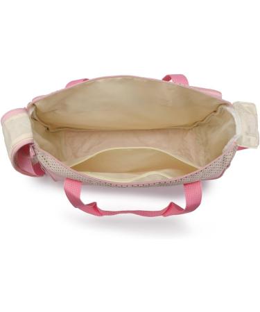 Shop KMRLOFIY 5 Set Baby Diaper Bag - Stylish Travel Handbag with Bottle Holder & Changing Pad | Pink Baby Bags for Moms - Buy Online on GoSupps.com