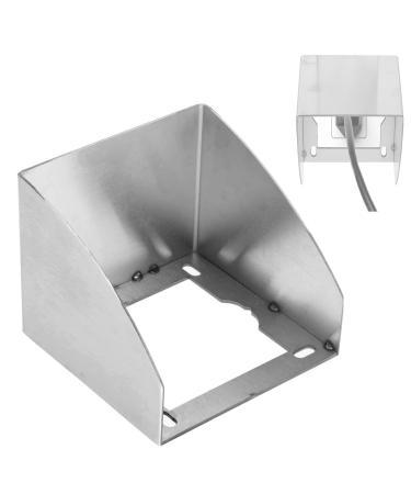 Splitter rain protection stainless steel 9 8.7cm socket protection child locking outside outside socket waterproof for bathrooms toilet outdoor area