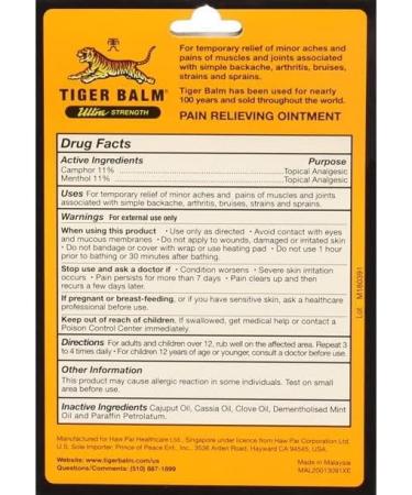 Buy Tiger Balm Ultra Strength (50 GM 1.70 Oz) - Pack of 3 | Fast International Shipping - Buy Online on GoSupps.com