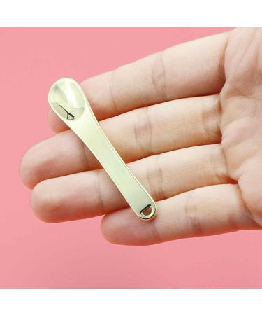 Metal Makeup Spatula Eye Cream Spatula Facial Massage Spatula Sticks | Stainless Steel Makeup Spatula Cosmetic Mixing Spatula Makeup Palette Spatula Metal Makeup Scoop Cosmetic Spatula Tool Gold - Buy Online on GoSupps.com