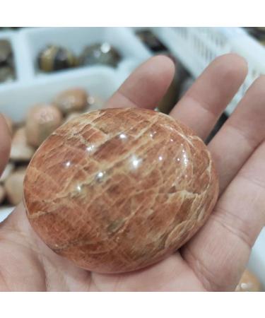 Natural Crystal Rough 1pcs Natural Orange Moon Stone Palm Stones Minerals Aquarium Crystal Natural Stones and Minerals - Buy Online on GoSupps.com