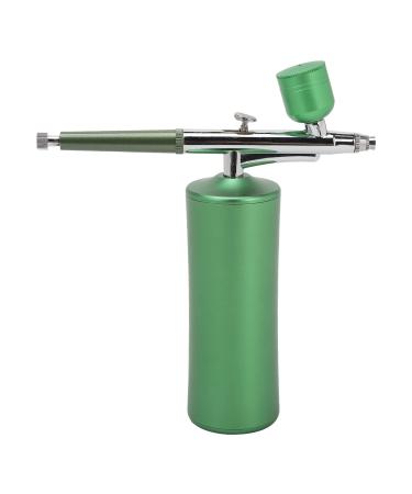 Handheld Facial Oxygen Injector 3 Bottles Fine Mist Facial Oxygen Injector High Pressure USB Rechargeable Skin Rejuvenation for Beauty Salon (Green)
