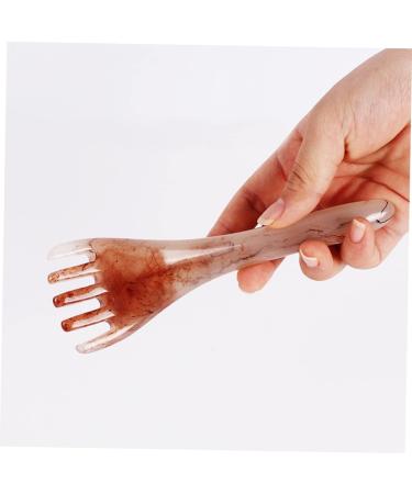 Fomiyes 2-in-1 Massage Brush & Scraping Tool - Guasha Massage Kamm Beeswax Scratch Board for Deep Tissue Relief - Buy Online on GoSupps.com