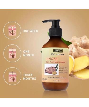MKKENLEY Ginger Anti Hair Loss Shampoo & Conditioner Set - Hair Growth Treatment for Men & Women - Nourishes Scalp, Promotes Hair Regrowth - 300ml - Buy Online on GoSupps.com