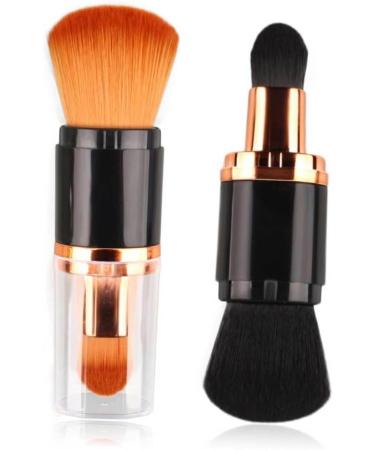 DOITOOL Dual Ended Makeup Brush Liquid Foundation Brush Professional Makeup Mutipurpose Cosmetic Brush Eyeliner Brush Dual Ended Brush Foundation Powder Buffer Blush Beauty Tools The Face 16*3.5cm As Shown - Buy Online on GoSupps.com