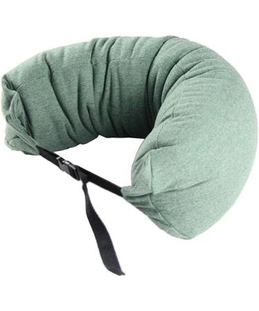 Pistro Portable Travel U Shape Neck Waist Pillow - Adjustable & Buckled Comfort for Lounging - Green - Buy Online on GoSupps.com