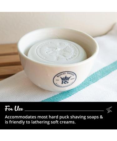 Royal Shave Ceramic Razor for Luxurious Shaving Soap & Cream - White Opulent Garden - Buy Online on GoSupps.com