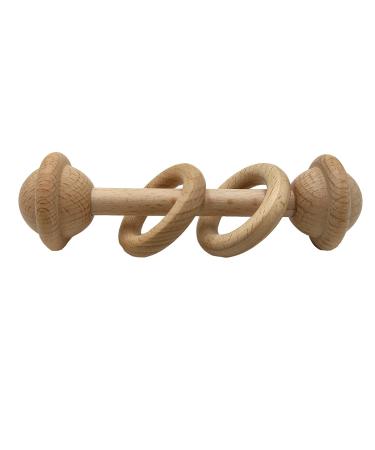 Arakierst Beech Wood Ring Rattle Teether - Montessori Educational Toy - Buy Online on GoSupps.com